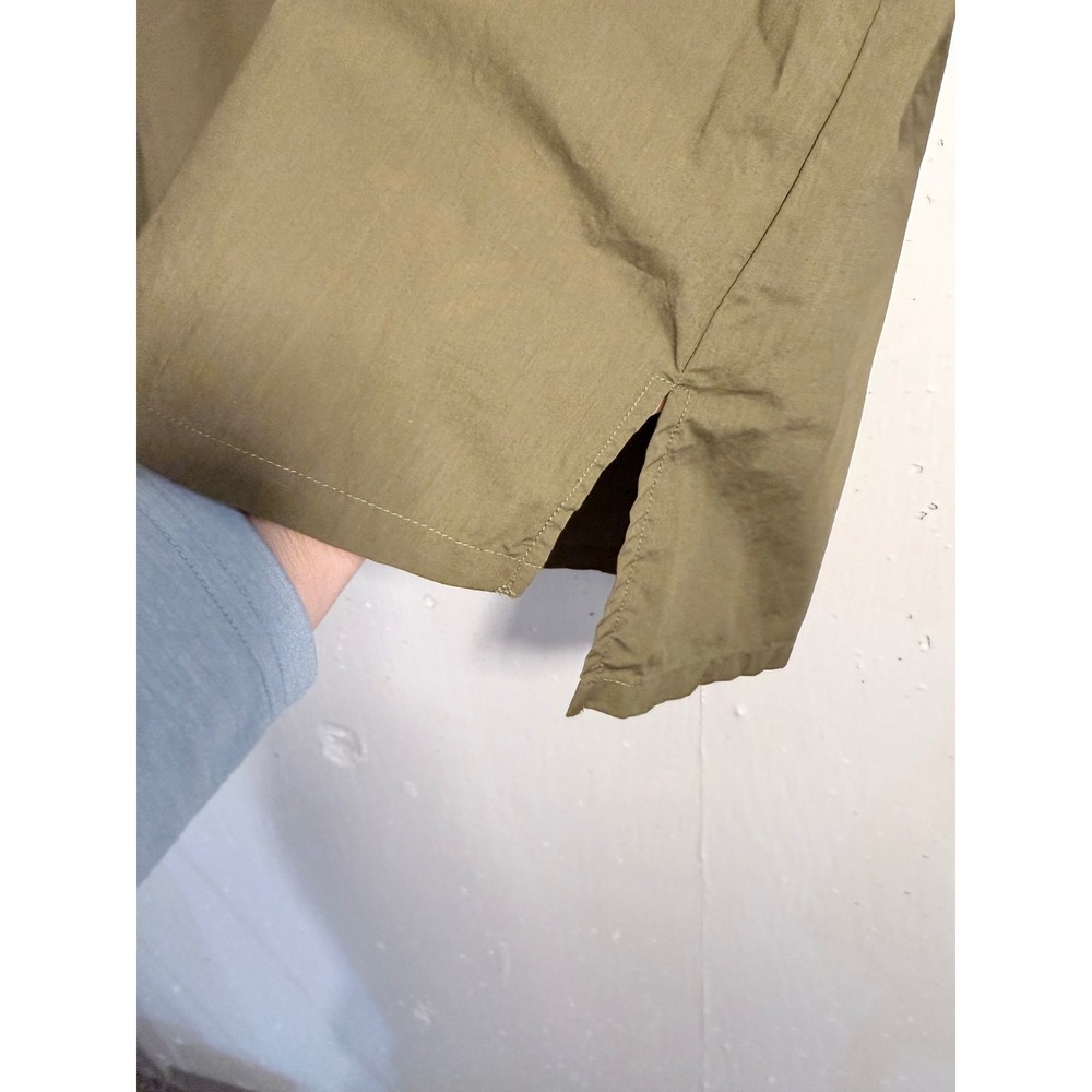 Sanctuary Olive Green Cotton V-Neck Button Front 3/4 Sleeve Blouse XS CB2145PLH - Picture 5 of 7